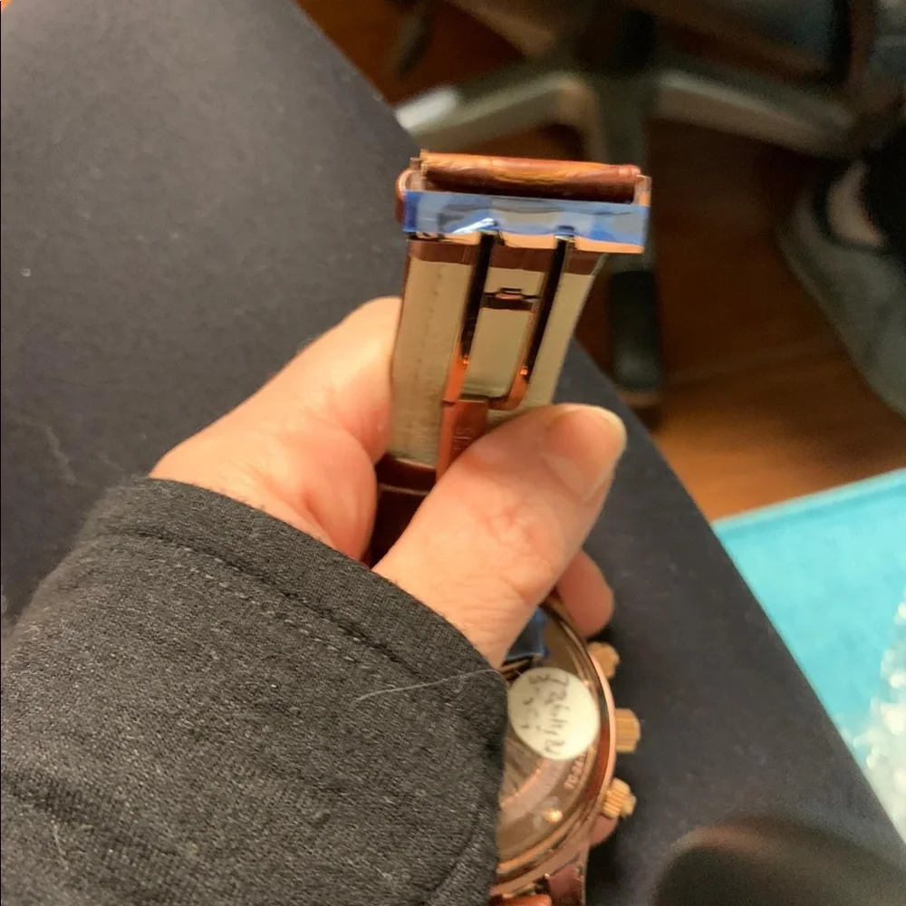 Johnny Dang signature‎ dial brown toned watch